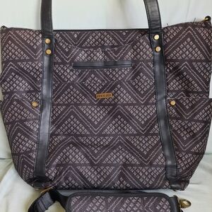 Black Patterned Women's Bag